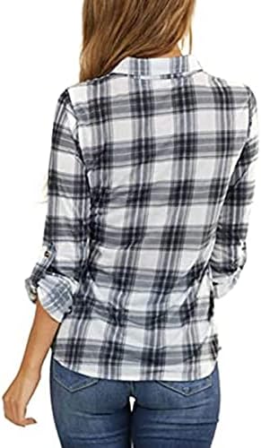 Blusa da blusa de mulher exagerada Casual Casual Camisa de Manga Longa Longa de Chape Vintage Moda de Moda