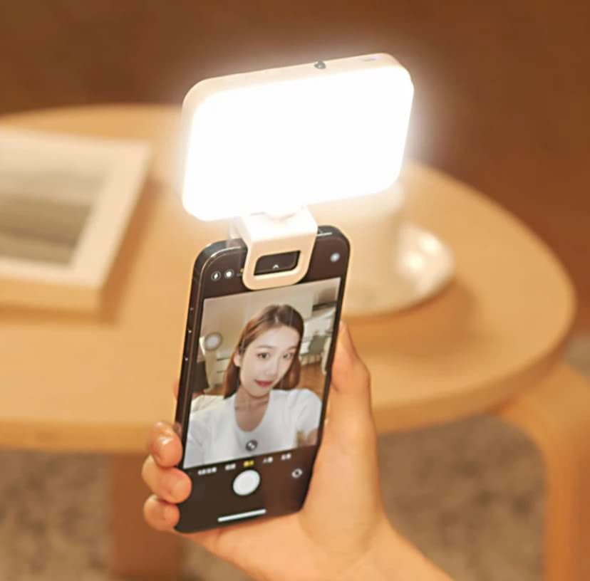 Luz de selfie LED ajustável para maquiagem Tiktok YouTube Livestream Fotos profissionais - Luz portátil de enchimento para iPhone