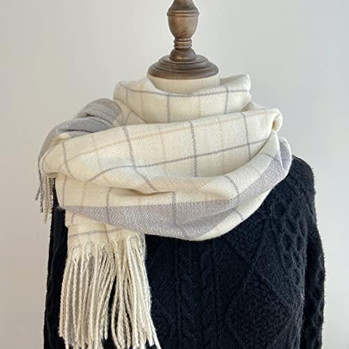 ToeAva Women Fall Winter Sconst Classic Lenff Warm macio e amplo enrolar lenços de xale Luvas e cachecol