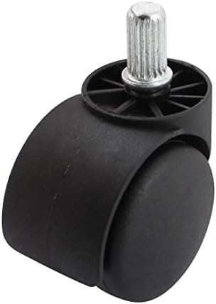 Aexit 11mm Casters diás Frea Plástico preto Carrinhos de compras de 360 ​​graus Placa de freio Placa de freio Placa