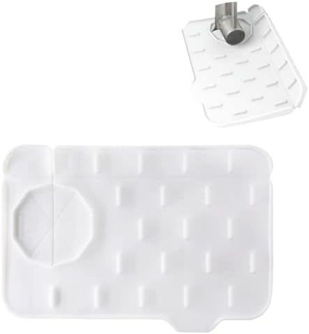 Fzhome Kitchen Pia tapetes, guarda de pia da cozinha Guarda, Bandeja de Catcher de Torneira de Silicone, Protetor/Acessórios para Pia, Guarda de Splash de torneira, tapete de secagem de Drenner Non Slip para cozinha para cozinha para cozinha