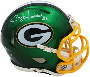 Clay Matthews assinou o Green Bay Packers Speed ​​Flash NFL Mini Capacete - Mini Capacetes NFL autografados