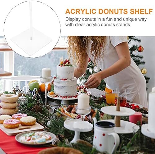 Cabilock Desktop Stand Bolo de casamento Stand 8 PCs acrílico Donut acrílico Donut Display Display Stand acrílico Stands Stands Stands Donut Stand Stand Stand Bolo de casamento STAND STAND STAND STAND STAND STAND