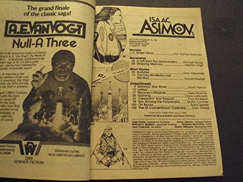 Ficção científica de Isaac Asimov, setembro de 1985 Poul Anderson Star Peace, bispo