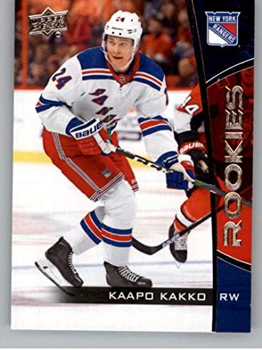 2019-20 Deck Upper NHL Rookie Box Conjunto Hóquei 2 Kaapo Kakko New York Rangers Cart