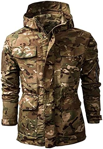 Jackets de inverno ADSSDQ para homens, o sobretudo de inverno massagismo comprido manga longa saindo da jaqueta do meio do meio do