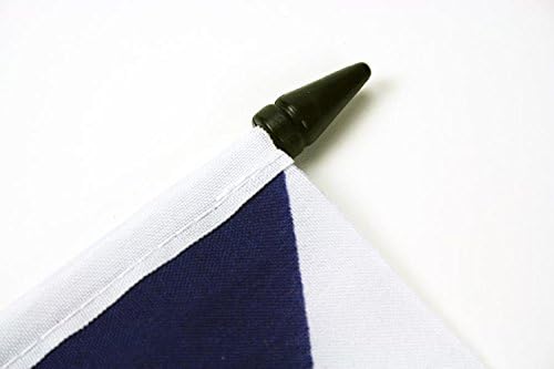 Bandeira da bandeira AZ Bandeira da mesa 5 '' x 8 '' - Bandeira da mesa boêmia 21 x 14 cm - Beck de plástico preto e base