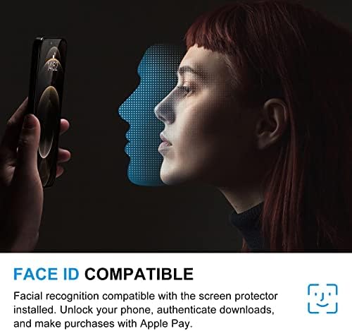 Protetor de tela de privacidade Techo compatível com o iPhone 14 Plus/iPhone 13 Pro Max Tempered Glass Film