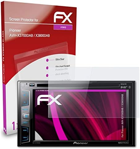 Atfolix Plastic Glass Protective Film compatível com pioneiro AVH-X3700DAB / X3800DAB Protetor de vidro, 9H Protetor de tela