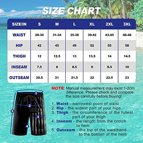Masculino baús de natação shorts de tábua seca rápida com forro de malha, shorts de praia de praia respirável trajes