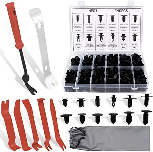 Kit de ferramentas de remoção de acabamento automático, clipes de para -choques de carro e ferramenta de remoção de acabamentos