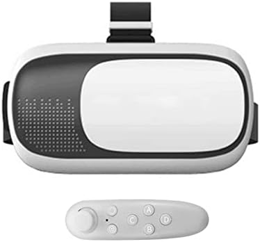 Fone de ouvido de realidade virtual 3D VR, óculos VR com controlador remoto, óculos de realidade virtual 3D com fone de ouvido Bluetooth para iPhone/Android/PC e jogos compatíveis com iOS #