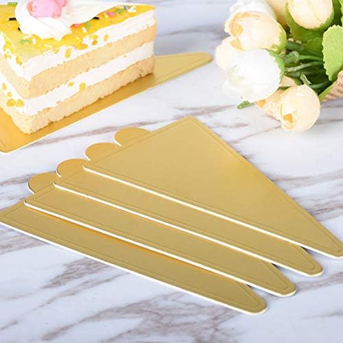 100 PCS Triângulo Bolo Pads Bases de Cake Sturdy Sobessert Holding Board Paper Bay Baking Tools