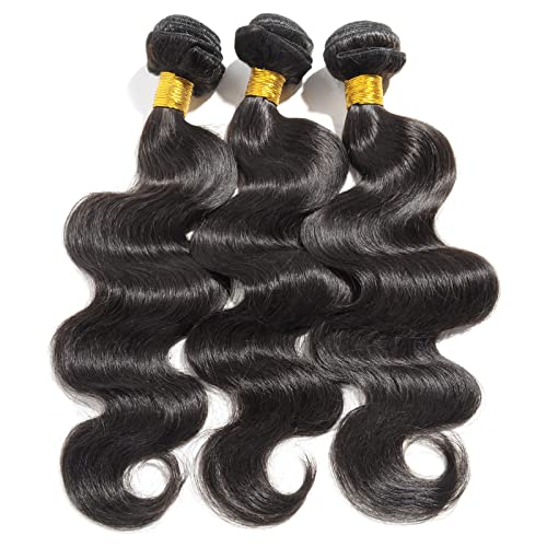 Facotes de ondas corporais de cabelo humano 10a Bundos de cabelo brasileiros Extensões naturais de cabelo humano 3 feixes 20 20 20 polegadas mulheres negras lanxihair