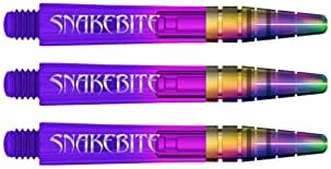 Dragão Red Peter Wright Snakebite Nitrotecn Purple Ionic Dart Hastes - 2 conjuntos por pacote