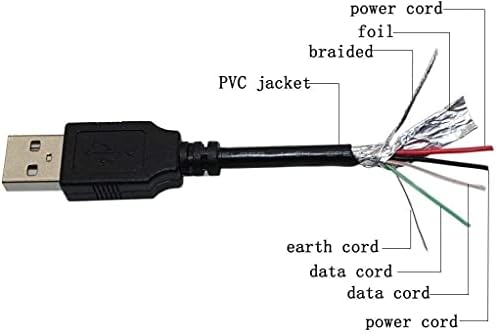 Bestch USB Data/Chave Cable Tord para Epson Workforce DS-30 J291A SheetFed Scanner