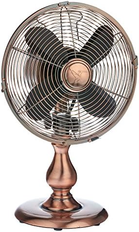 Coleções dinâmicas Retro Electric Desk Fan Circulator para resfriar sua casa, escritório, cozinha, mesa, quarto - Oscilando Classic Classic Vintage Design