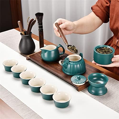 ZSEDP TEAPOT TEAPOT OFFICO DE TEACUPTE TEAPOT Kung Fu Conjunto de chá portátil para casa Conjunto de chá para casa