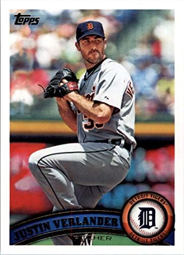 2011 TOPPS #355A Justin Verlander Detroit Tigers MLB Baseball Card NM-MT