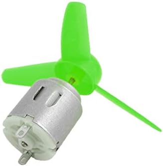 X-DREE 2 PCS DC 6.0V 0,13A 7000rpm Motor 80mm 3-Vanes Sharp Hound Green (2 Pezzi DC 6.0V 0,13A 7000 rpm 80mm 3-Vanos Sharp Elica Verde