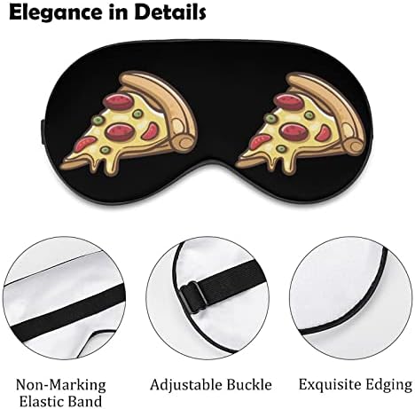 Máscara do sono da pizza da Itália máscara ocular portátil macia com cinta ajustável para homens mulheres
