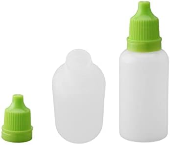 Bettomshin 50pcs garrafas de reagente de boca larga, garrafa de vedação líquida de plástico de 20 ml PE, amostra de contêiner