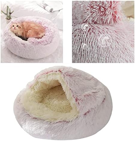 Petsola Kennel Bed Round Round Sleeping, rosa 40cm