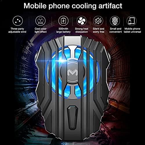 UXZDX CuJux portátil Cooler Silent Telente Radiator PUBG Controller Handle LED LIGH LIGHT REFRING FAM