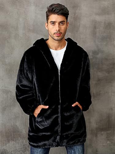 XinBalove Men for Jackets Men zip up com casaco de flanela com capuz
