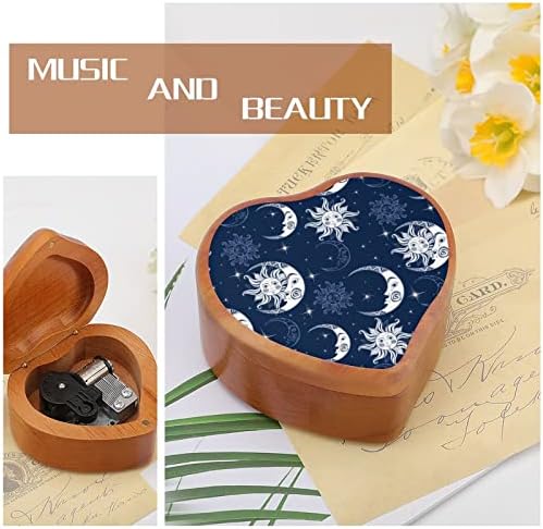Poves of Peace Wood Music Box vintage Wind Up Musical Boxes Gift for Christmas Birthday Birthday Dia dos Namorados do