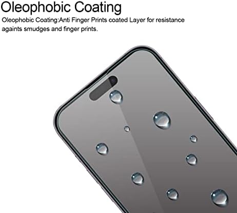 Protetor de tela anti -brilho do SuperShieldz, projetado para iPhone 14 Pro [vidro temperado] anti -impressão digital, anti -scratch, bolhas sem bolhas