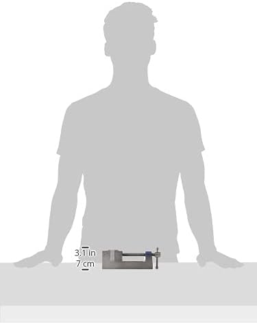Palmgren Drill Press Vise, 2 7/16 em W, aberto 2,5 d, cinza