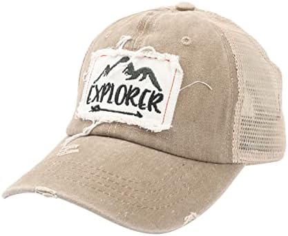 Dbylxmn letras bordadas chapas de mulheres backups bonés para homens malha de beisebol chapéu de fraternidade