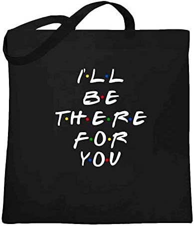 Pop Threads vou estar lá para você Retro 90s Song Quote Canvas Tote Bag