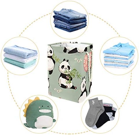 Unicey Little Panda Collection Roupa à prova d'água cestas dobráveis ​​para o organizador doméstico cesto de bebê