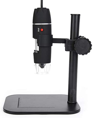 JF-XUAN S02 50-500X 8LED Microscópio Digital Luz Branca com Suporte Microscópio de Suporte ao Suporte
