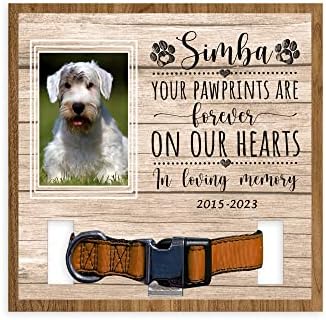 Suas impressões de pata estão para sempre em nossos corações, titular personalizado de colarinho de cães Sealyham Terriers,