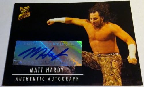 WWE 2007 Action Trading Cards Authentic Matt Hardy Autograph Card