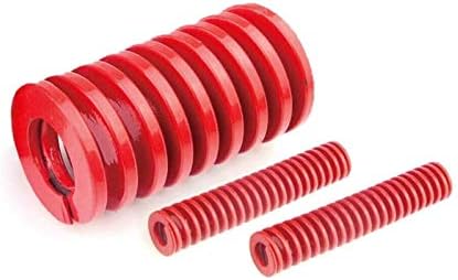 Nianxinn 1pcs vermelho de carga média compressão mola diâmetro externo de 20 mm diâmetro interno de 10 mm de carga comprimento da mola 20-65 mm 20 x 10 x 35 mm mola de compressão