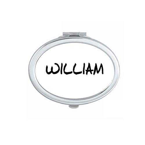Nome de inglês especial Nome em inglês William espelho portátil maquiagem de mão dupla de óculos laterais laterais
