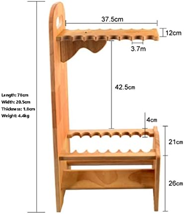 ZLXDP vertical de 16 orifícios rack rack rack rack de madeira maciça rack stand stand stand stand storage rack