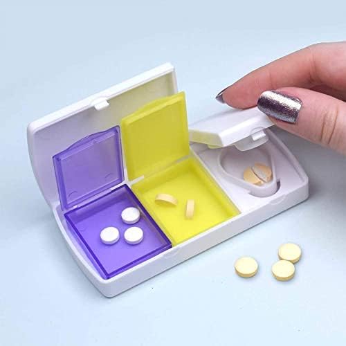 Caixa de comprimidos de 'vampiro' Azeeda com divisor de comprimidos