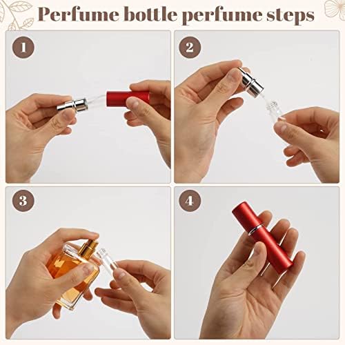 Rmisodo 14 peças 5ml Mini Atomizador de perfume reabastecido garrafas de spray vazias Prayer portátil Pulverador de perfume