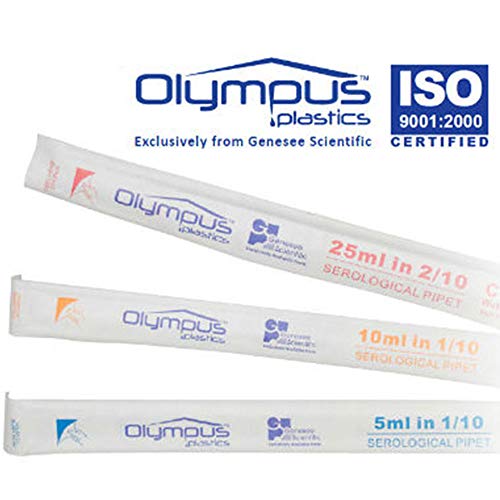 Pipes sorológicas do Olympus 25ml, embrulhadas individualmente, estéreis, 200 pipetas sorológicas/unidade