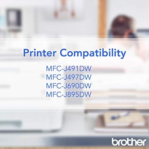 Irmão Impressora LC3013Y cartucho de embalagem única rendimento até 400 páginas LC3013 Tinta amarela e impressora LC3011BK