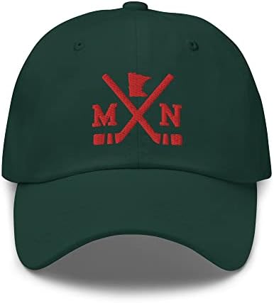 Minnesota Hockey Sticks Retro Mn Baseball Hat Dad Cap