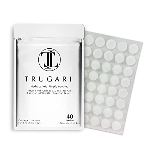 Trugari hidrocolóide acne pimple manchas com tea árvore e calêndula petróleo invisível adesivos para cobrir manchas zits e manchas