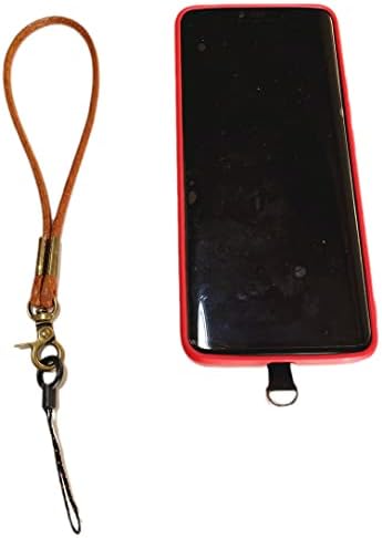 Corda de pulseira de couro, pulso artesanal Strap Strap Genuine Leather Keychain Holder Wrist Phone Phone Phone