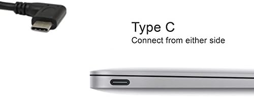 Cabo USB C OTG, cabo tipo C 3.1 machado, sinloon de alta velocidade USB 3.0 fêmea a USB 3.1 c macho esquerdo ou direito