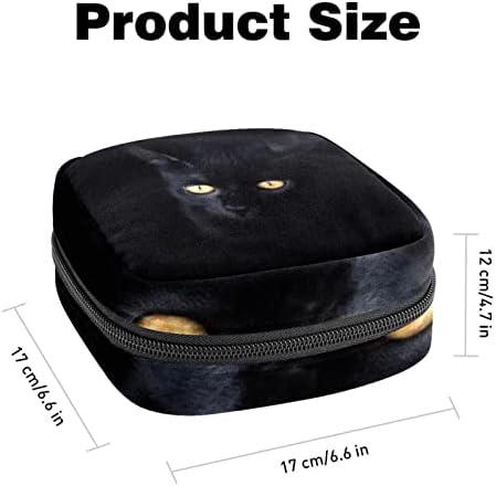 Bolsa de maquiagem britânica de gato shorthair, bolsa de cosméticos, bolsa de higieness portátil para mulheres e meninas